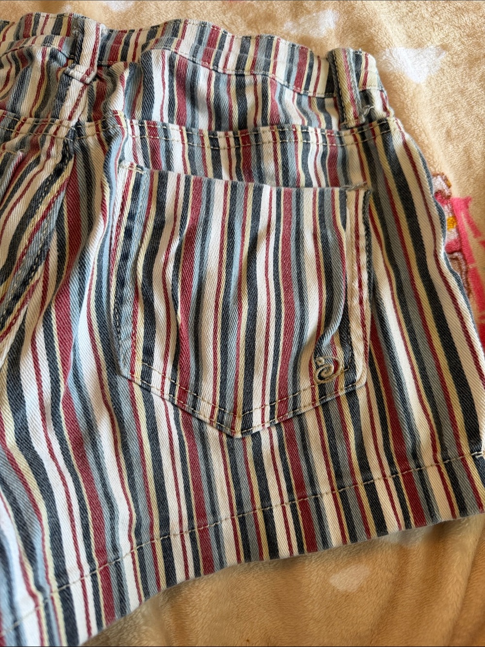 Indigo Rein Short Striped Shorts Size 7 Juniors Summer Beach Bohemian Boho - Picture 7 of 9